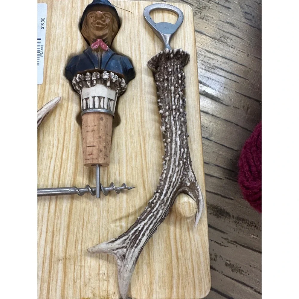 Vintage Faux Antler Barware